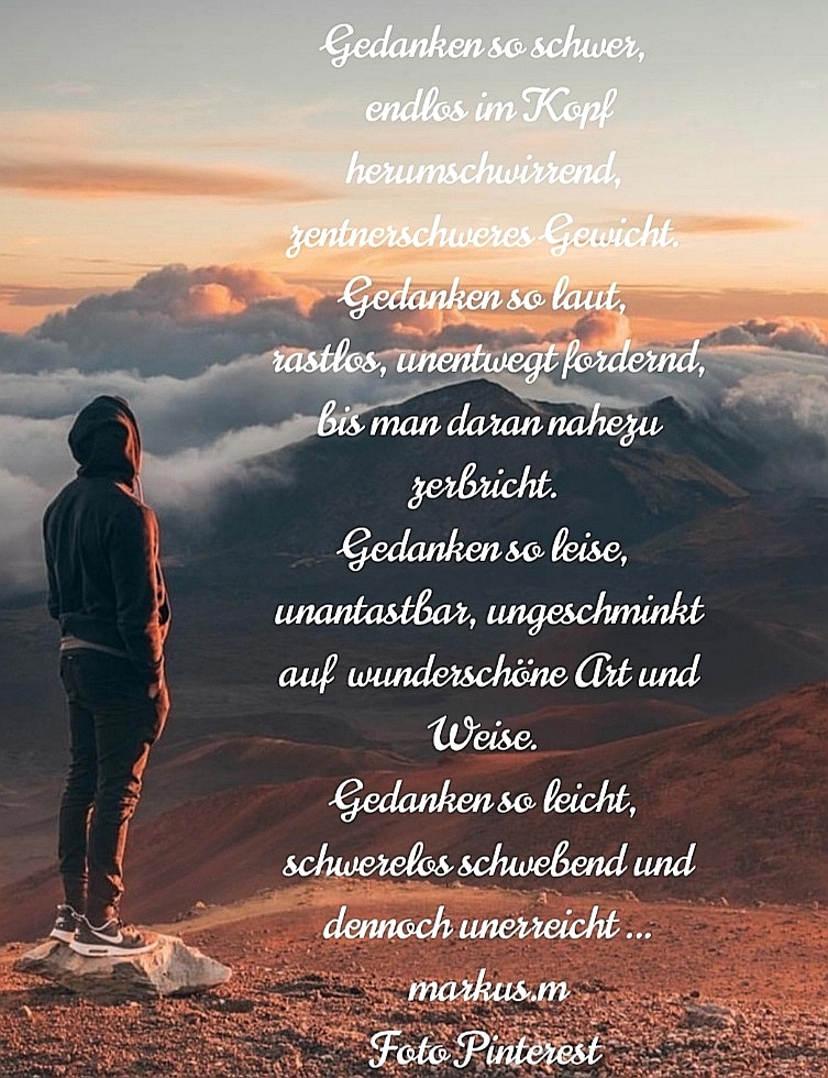 Gedanken so schwer